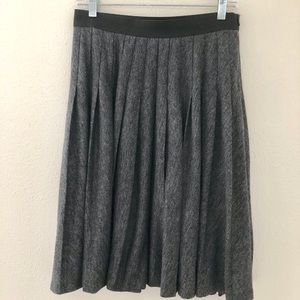 Loft Pleated Midi Skirt
